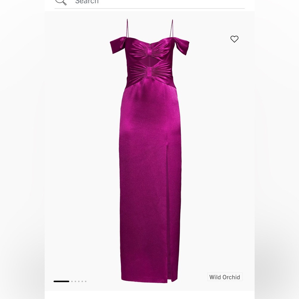 Stunning Aidan Mattox Off the Shoulder Gown. Worn once. Size 8! + Garment bag